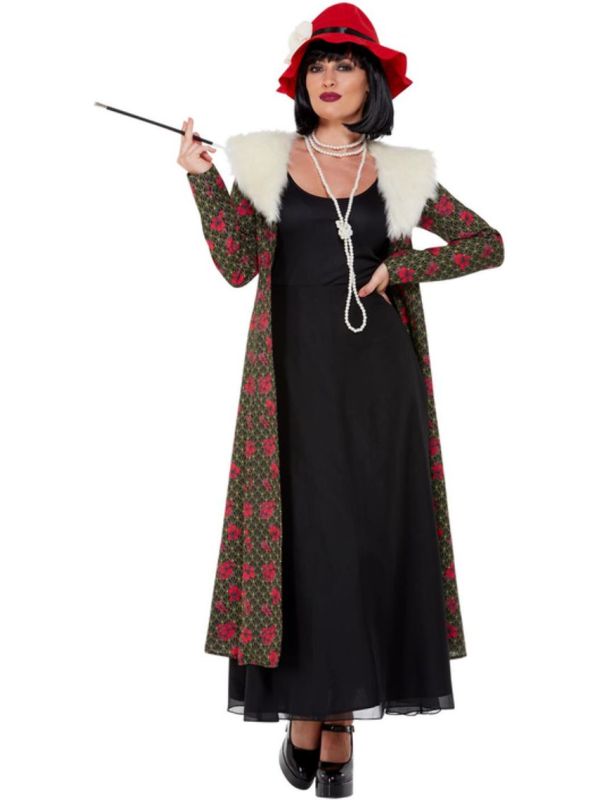 20'S Vrouwen Gangster Jurk Zwart main product photo