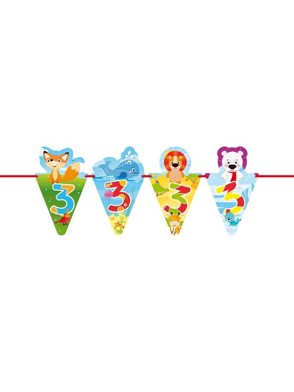 3 jaar dieren vlaggenlijn main product photo
