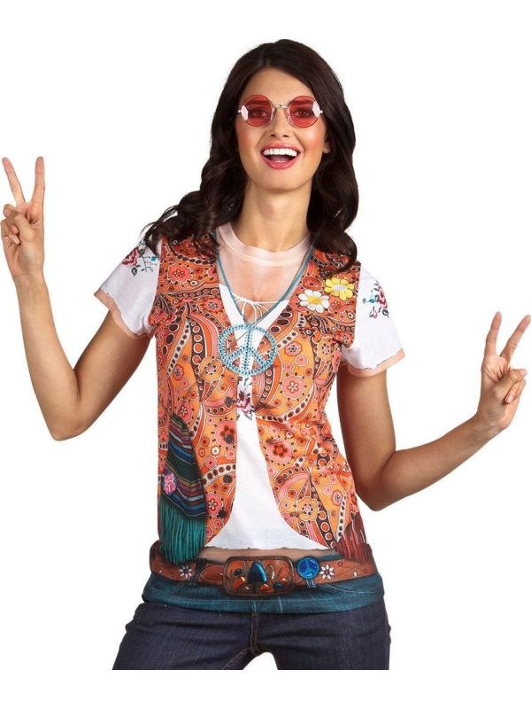 3D shirt hippie dames