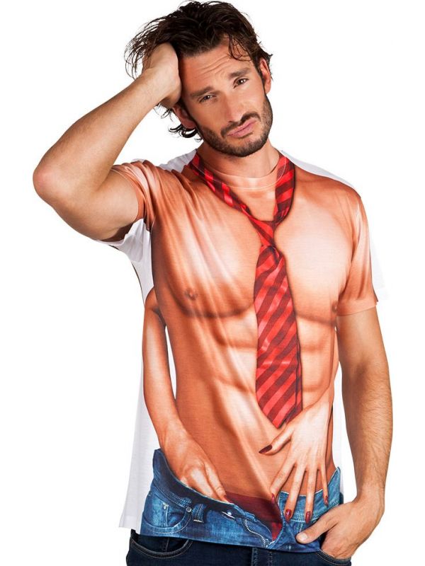 3D shirt stripper heren