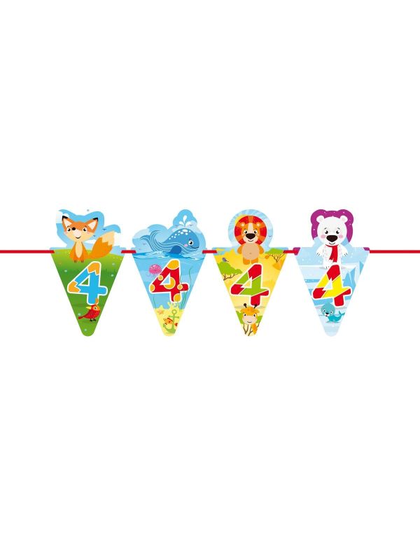 4 jaar dieren vlaggenlijn main product photo