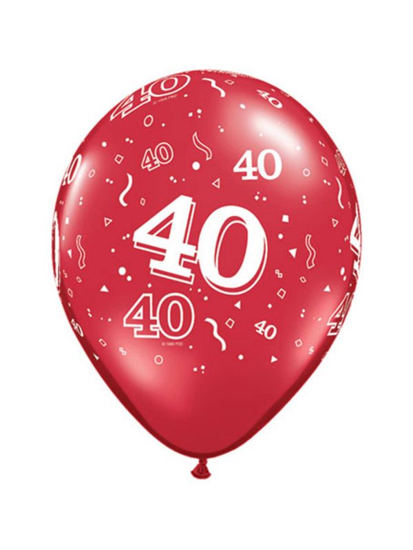 40 jaar kleurrijke happy birthday ballonnen 25 stuks
