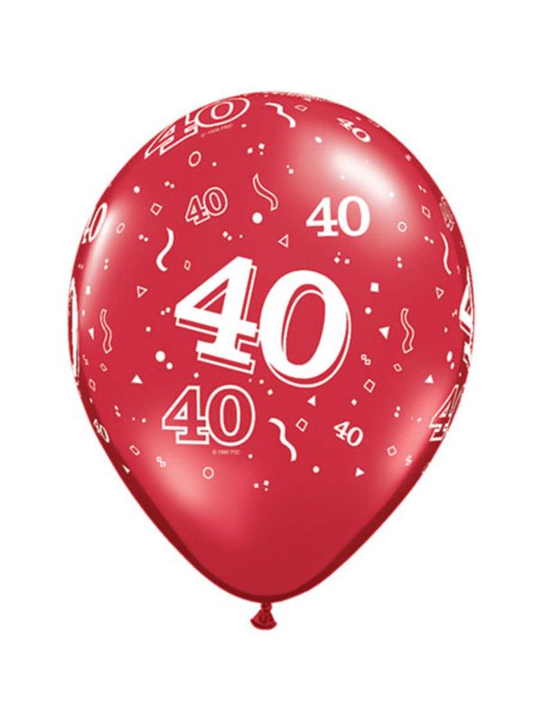 40 jaar kleurrijke happy birthday ballonnen 25 stuks main product photo