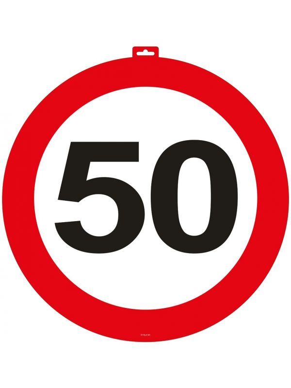 50 jaar verkeersbord deurbord