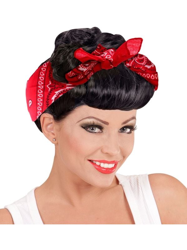 50s bandana rood