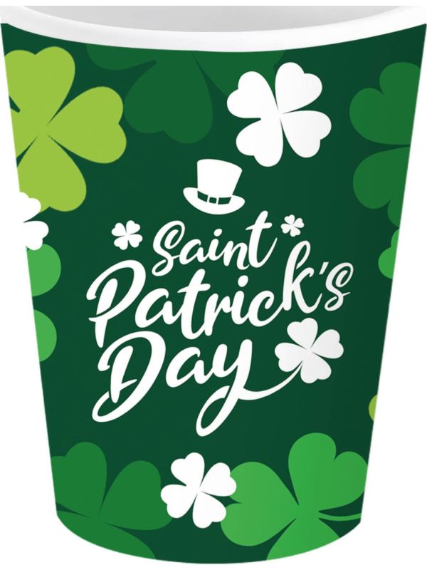 6 drinkbekers Saint Patrick's Day 240 ml