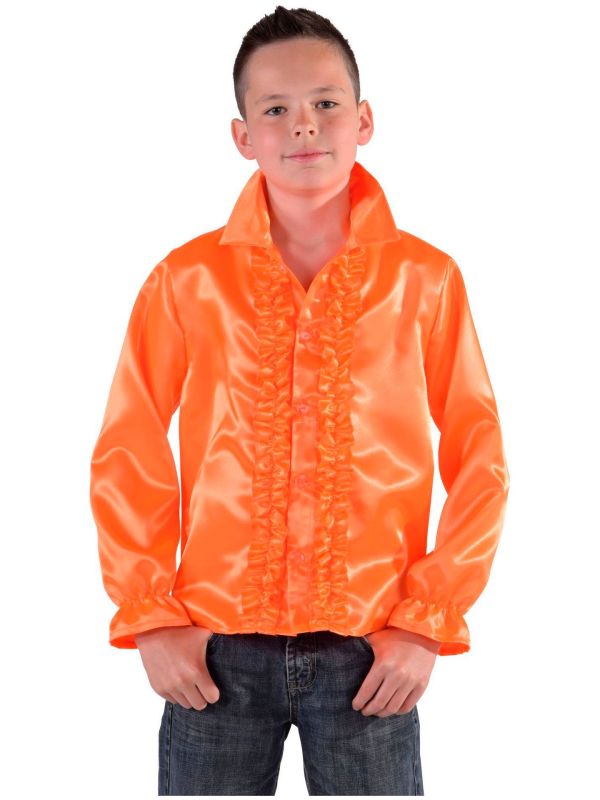 60s blouse oranje jongens/meisjes main product photo