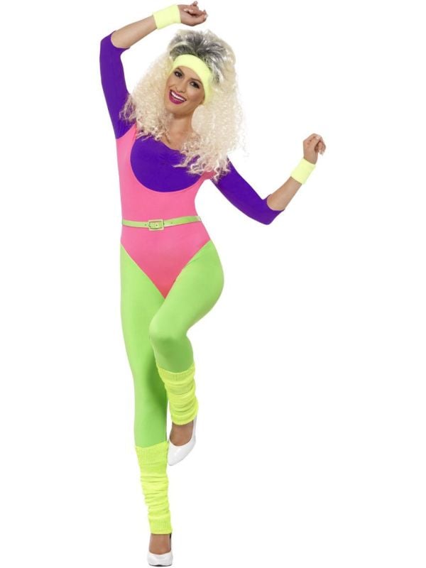 80s sale neon jumpsuit