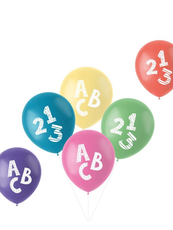 ABC 123 ballonnen set