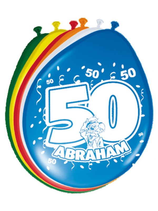 Abraham verjaardag ballonnen 50 jaar