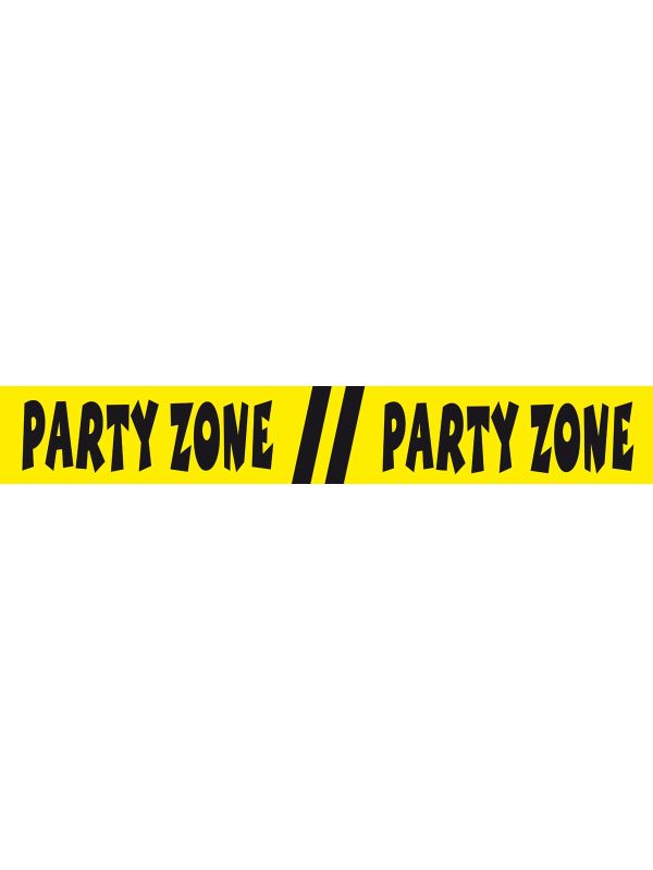 Afzetlint geel partyzone