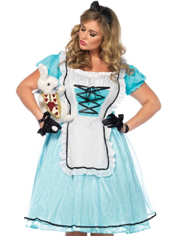 Alice in Wonderland jurk plus size main product photo