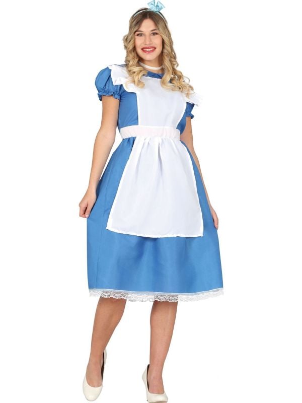 Alice in wonderland lange jurk