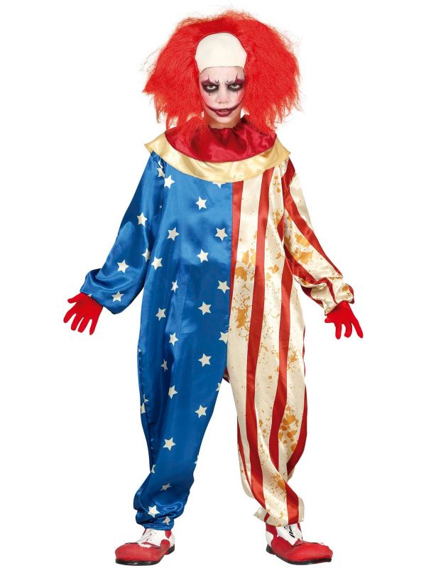 Amerikaanse patriot clown kind