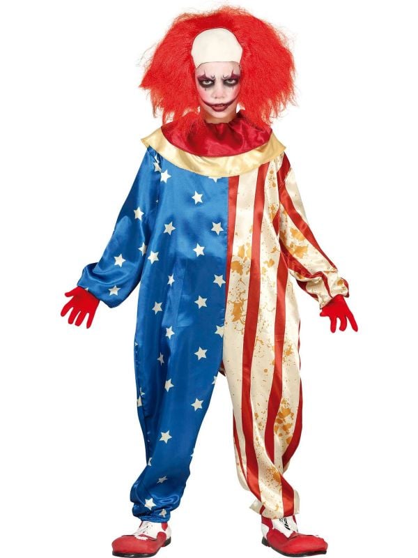 Amerikaanse patriot clown kind