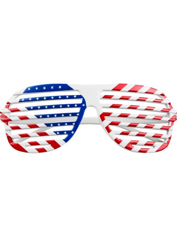 Amerikaanse vlag feest bril