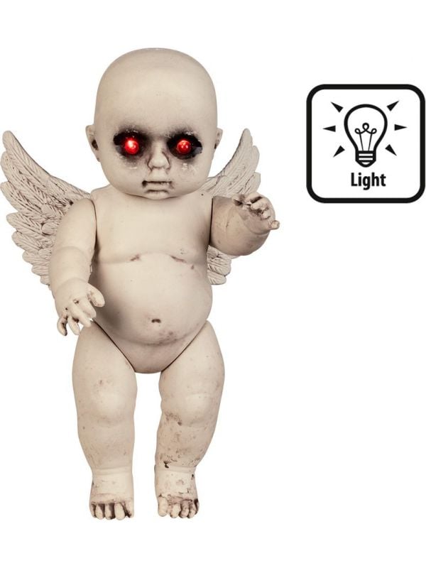 Angel horror pop met lichtgevende ogen