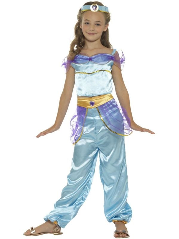 Arabische prinses outfit blauw