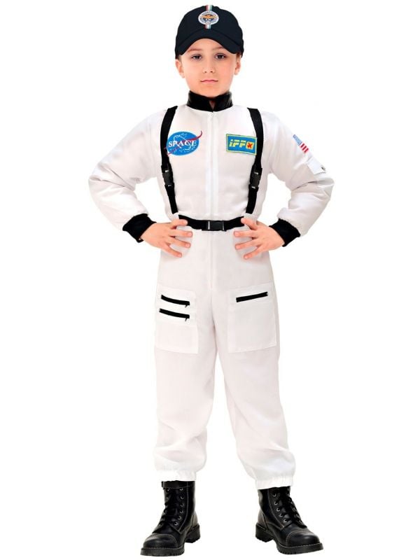 Astronauten kleding kind wit