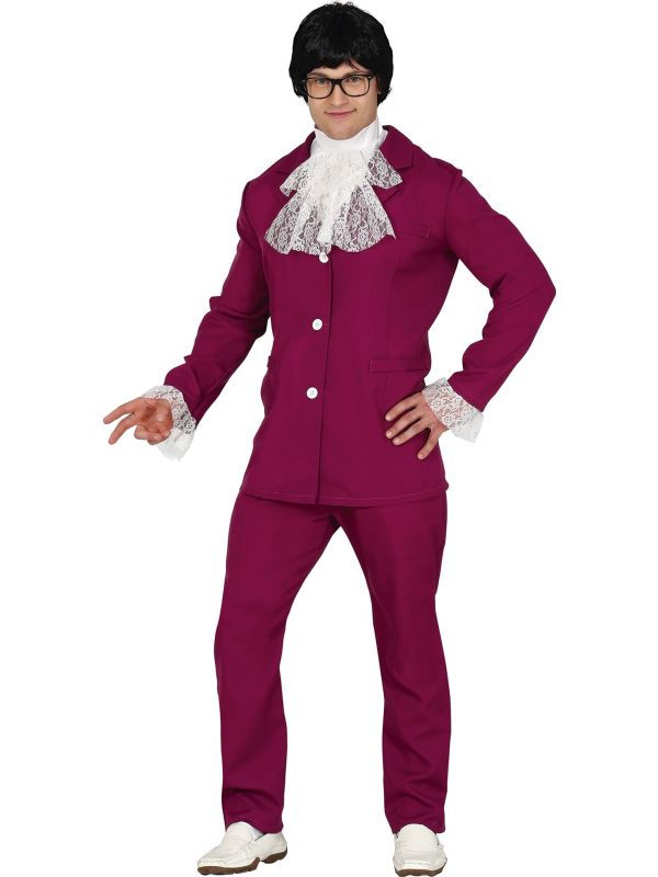 Austin Powers spion outfit heren