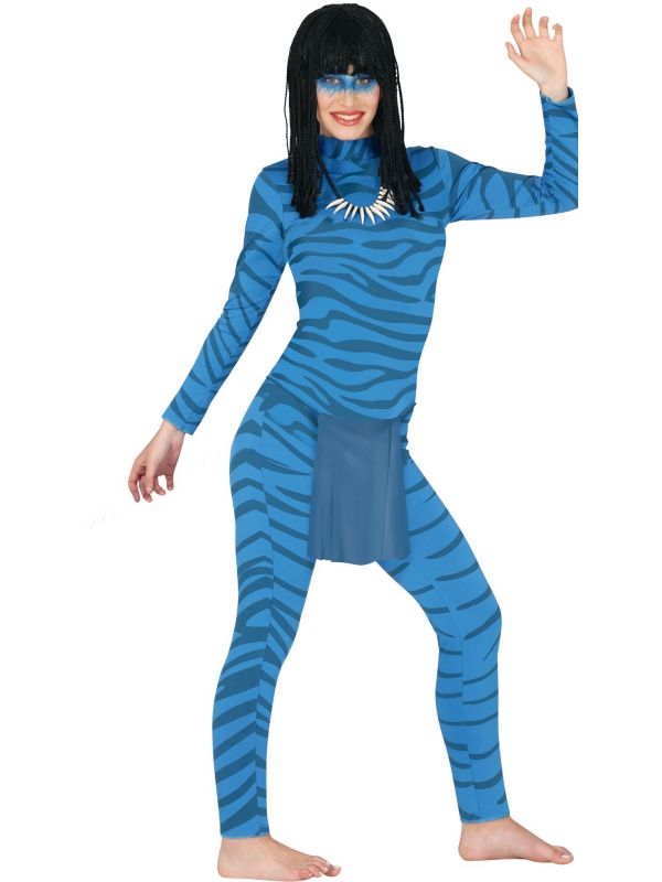 Avatar jumpsuit vrouwen blauw
