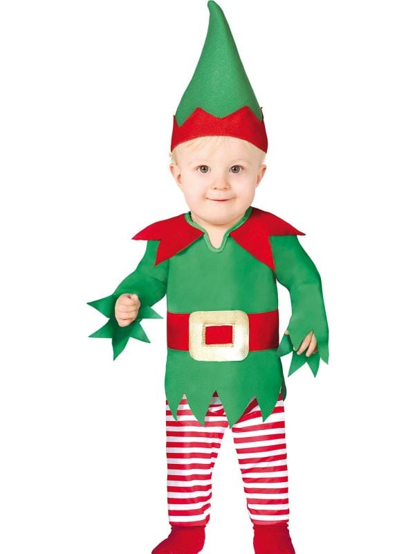 Baby kerst elf kostuum