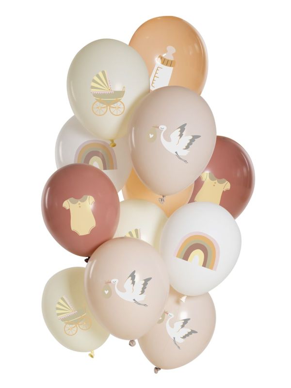 Babyshower ballonnen set 12st