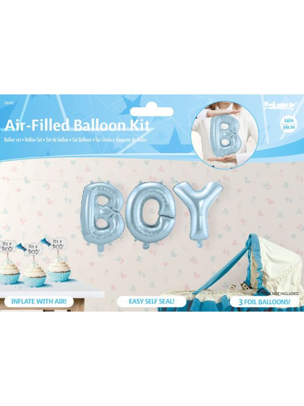 Babyshower boy set folieballonnen