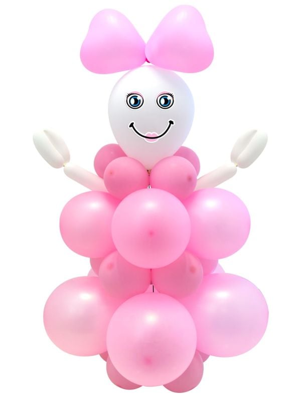 Ballonfiguur knutselset baby meisje