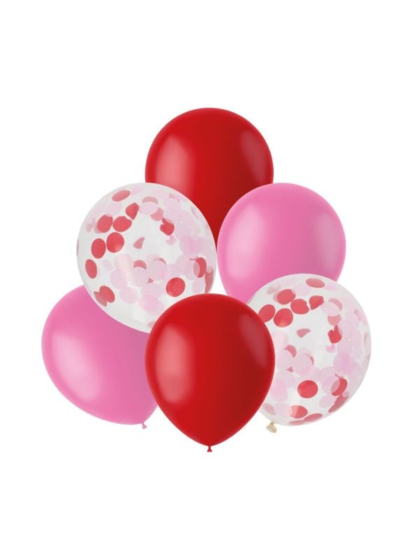 Ballonnen mix roze rood