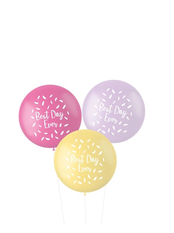 Ballonnen XL best Day ever pastel