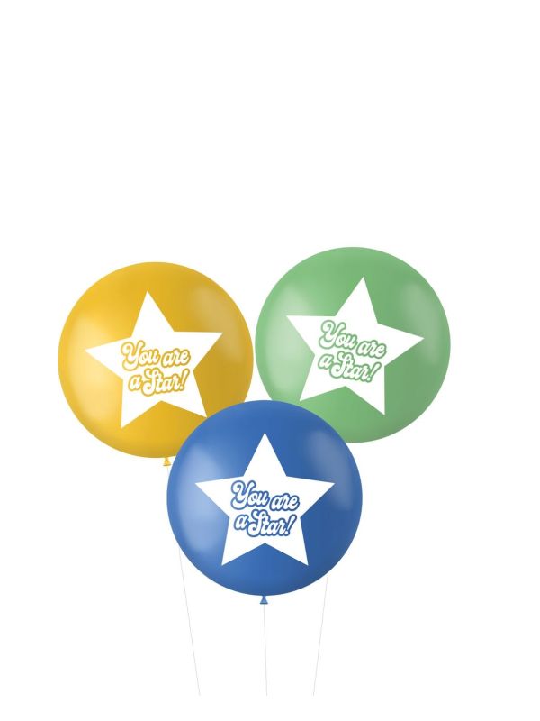 Ballonnen XL You are a star groen blauw main product photo