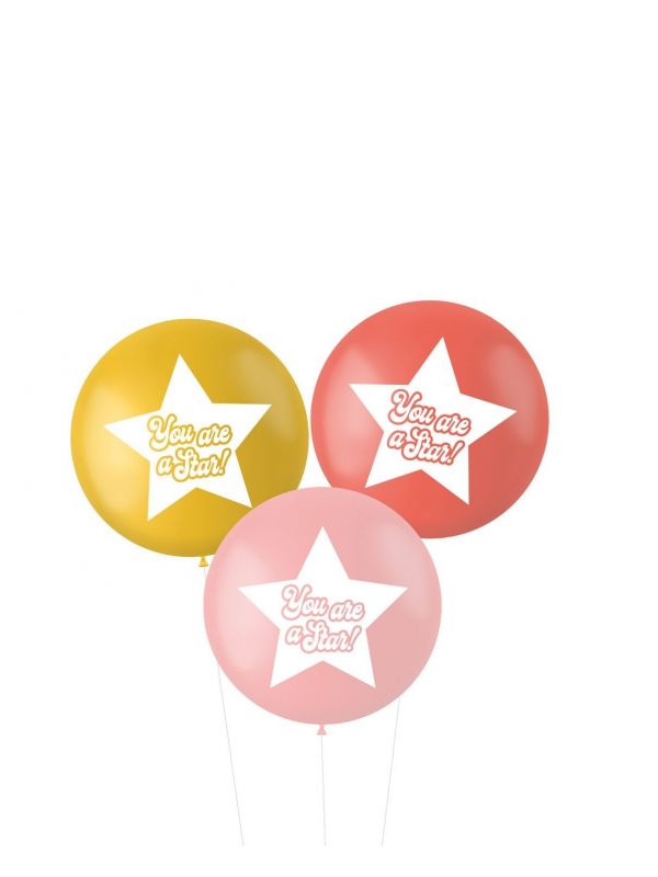 Ballonnen XL You are a star roze rood