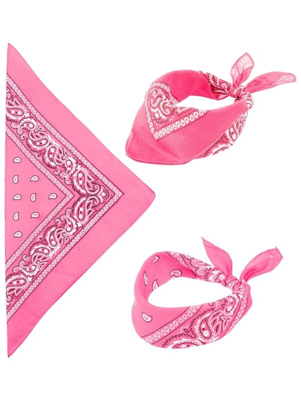 Bandana roze biker