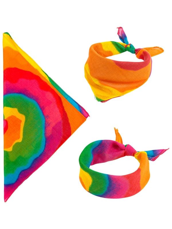 Bandana tie dye hippie