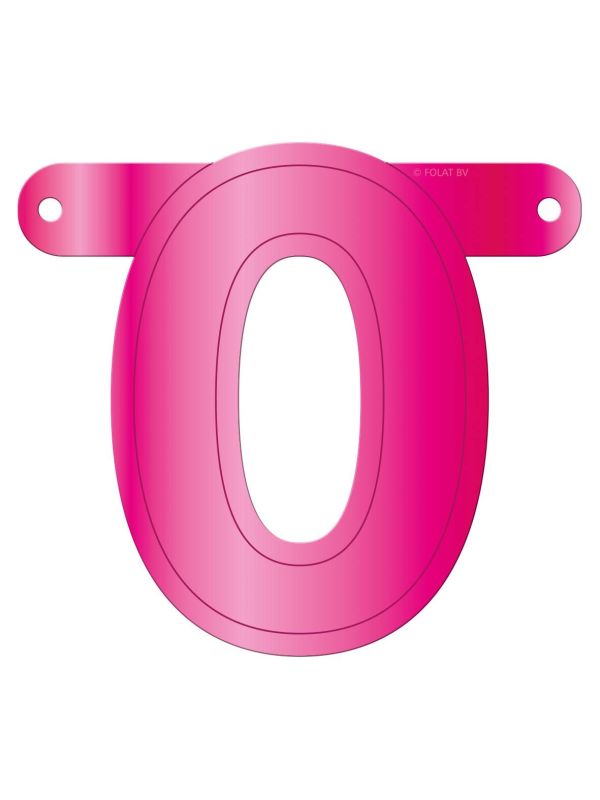 Banner cijfer 0 magenta main product photo
