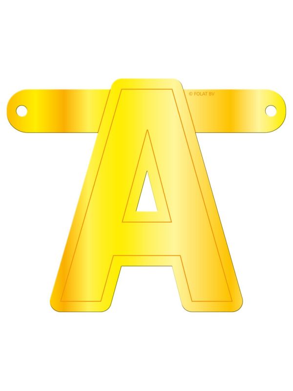 Banner Letter A geel main product photo