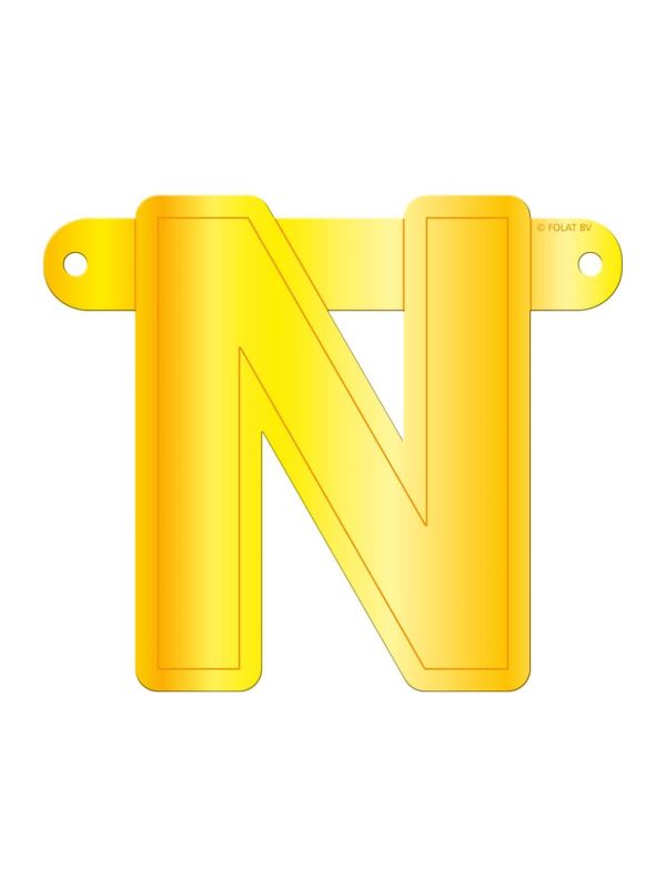 Banner letter N geel main product photo