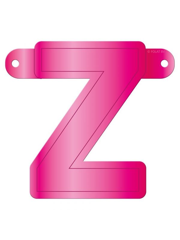 Banner letter Z magenta
