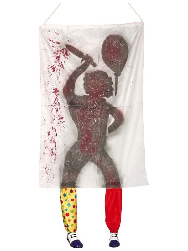 Banner met schaduw horror clown main product photo