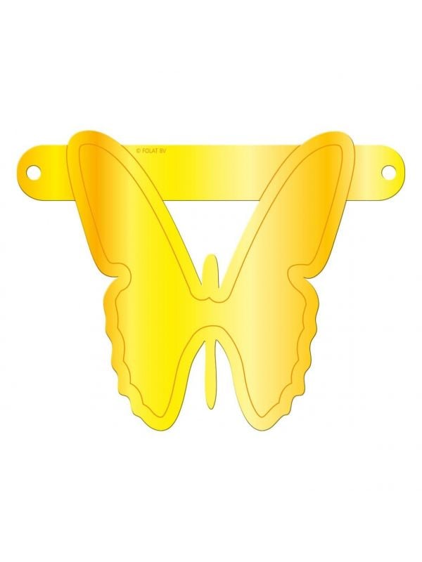 Banner Vlinder geel