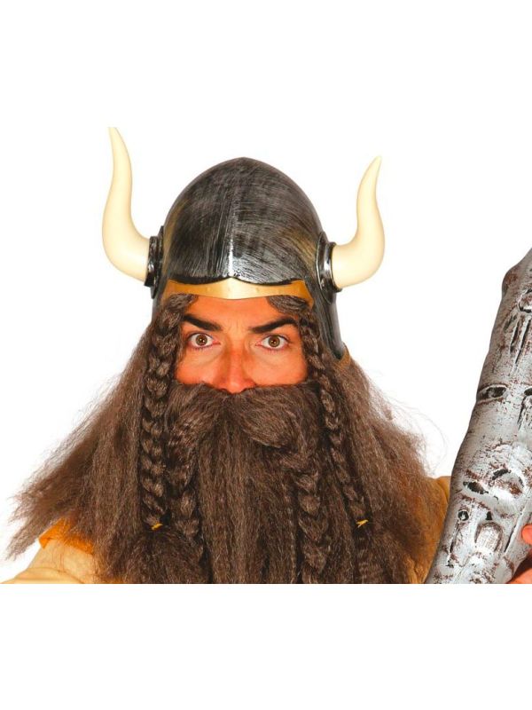Barbarenhelm met hoorns main product photo