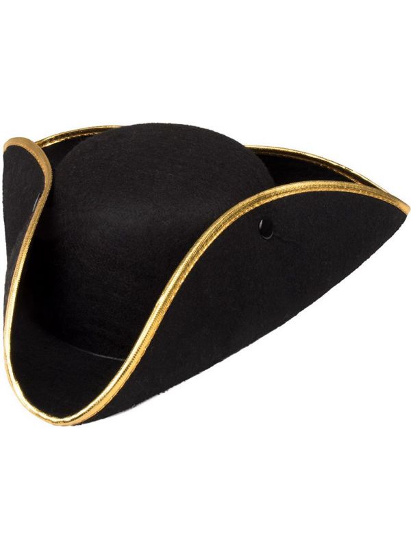Basic admiraal tricorn hoed