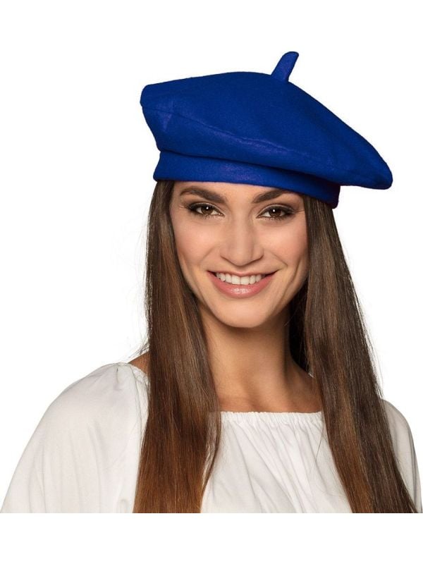 Basic baret blauw