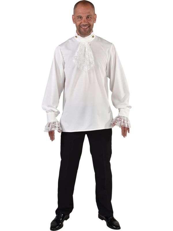 Basic blouse man creme wit main product photo