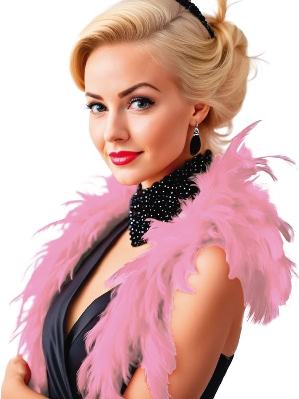 Basic boa roze veren main product photo