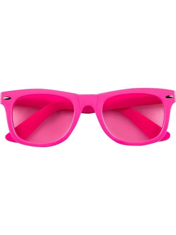 Basic feest bril neon roze