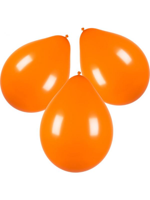 Basis oranje ballonnen 10 stuks 30cm