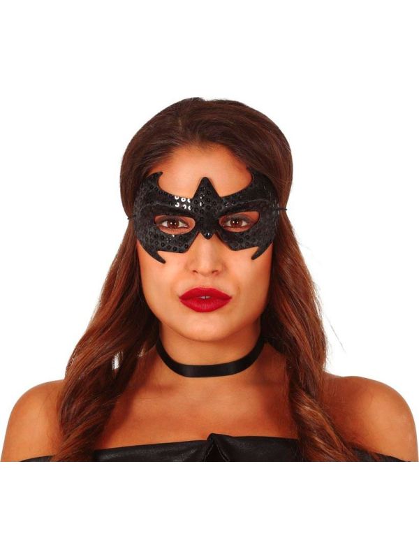 Batman oogmasker zwart