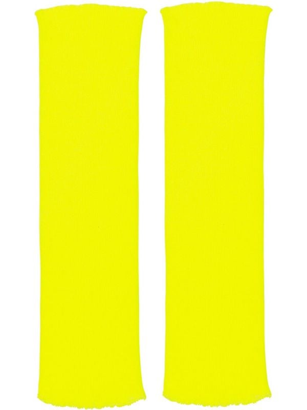 Beenwarmers neon geel